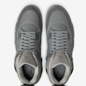 Nike Men's Gray Sneakers air Jordon 4 retro SE wet cement